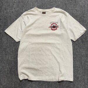 VTG Harley Davidson T-shirt Men's L White Lightweight Black Hills Staff T